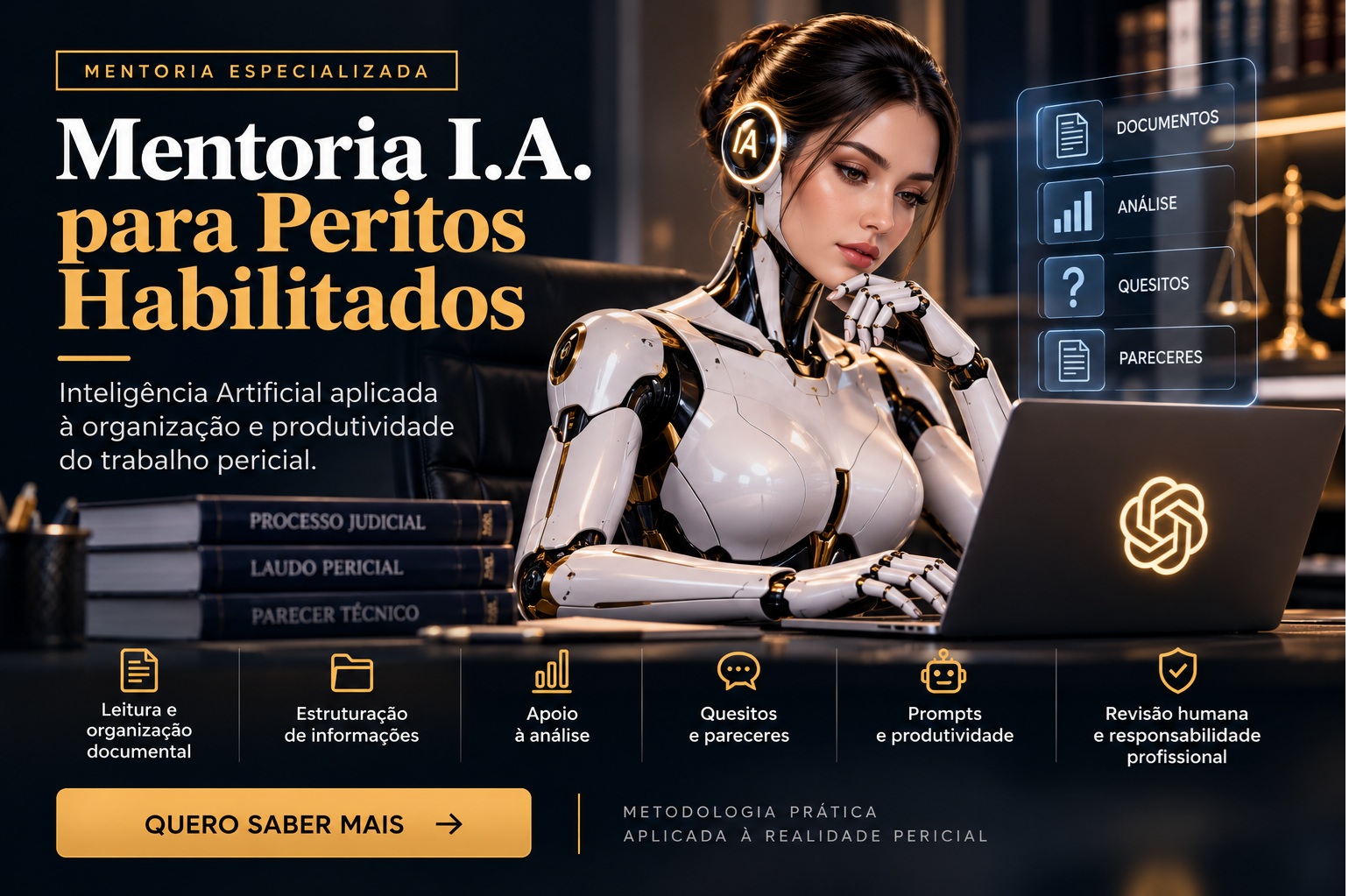 Apresentação da Mentoria I.A. para Peritos Habilitados